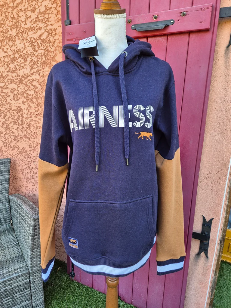 Sweat à capuche homme Airness T. XL NEUF